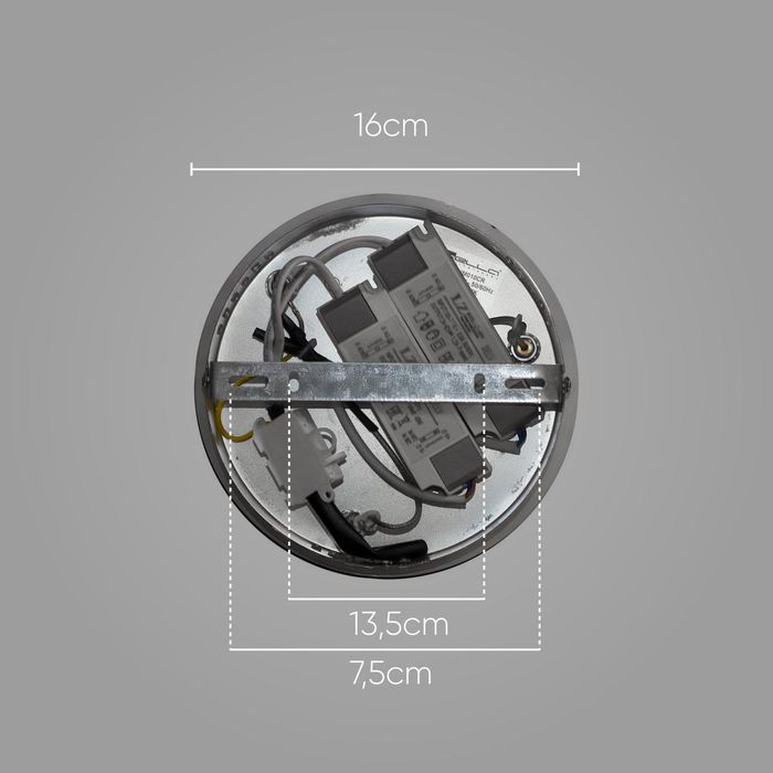Pendente Loop Preto e Branco 62cm Led 48w HM009WB Bella ST2552