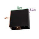 Arandela Preta Astral Led 4w Fachos Ajustáveis HM38117 St1627