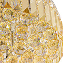 Plafon Cristal Bella Âmbar Kri 40cm P/ 5 Lampadas G9 Hu1103A St1324