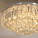 Plafon Cristal Transparente Kri 54cm Bella P/9 Lampadas G9 Hu1104 St1481