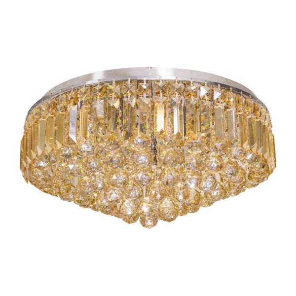 Plafon Cristal Âmbar Kri 54cm Bella P/9 Lampadas G9 HU1104A St1481