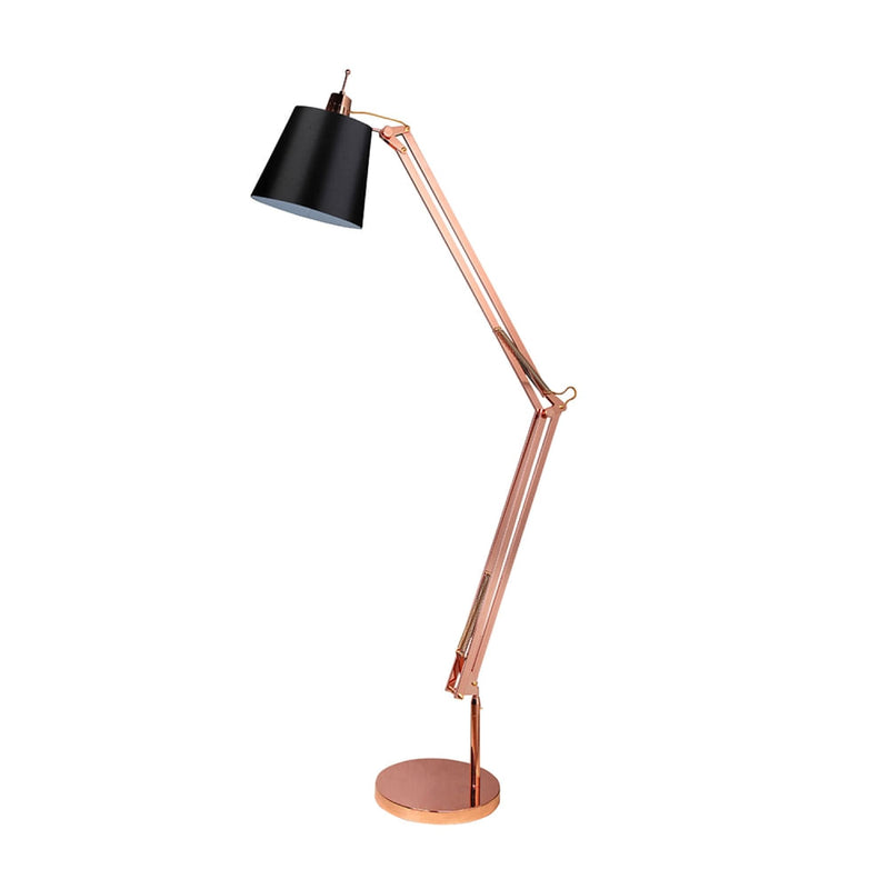 Coluna Scope Cobre e Preto (d)30cm (a)182cm  1xe27 40w - HU4002A - Bella Iluminação
