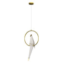 Pendente Perch Bird Pássaro Origami Ouro LED 6W IDL-001-MG Starlux ST1755