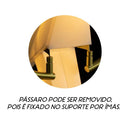 Pendente Perch Bird Pássaro Origami Ouro LED 6W IDL-001-MG Starlux ST1755