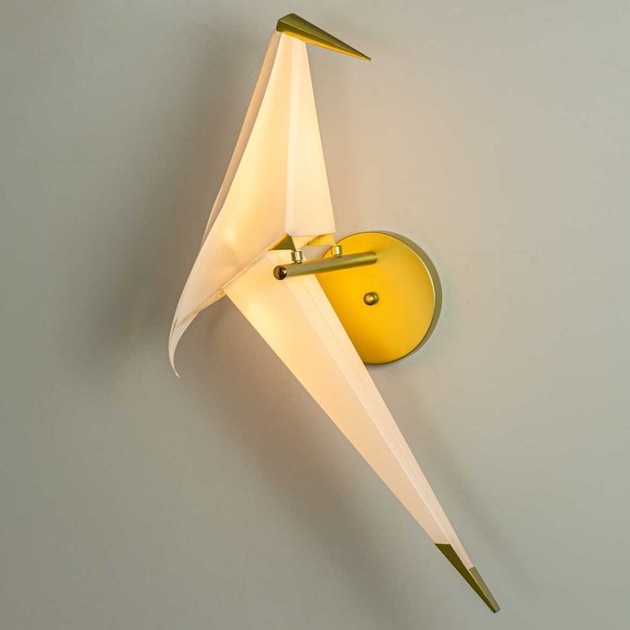 Arandela Perch Bird Dourado Pássaro Origami LED 6W  IDL-002-MG ST1760