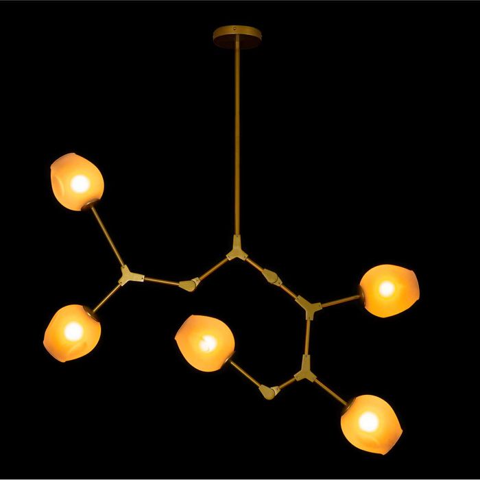 Pendente Ieda Cúpula de Vidro p/ 5x E27 IDL-011-WMG Starlux ST2408