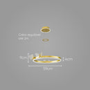 Pendente Papilio IDL021PRMG Ouro Fosco LED 58W 2700K ST2715