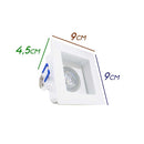 Spot Embutir Recuado Flat Direcionável Gu10 P/ Par16 IN65002-BT St605