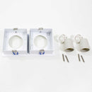 Spot Duplo Embutir Recuado Flat Direcionável E27 Par20 IN65023-BT St615