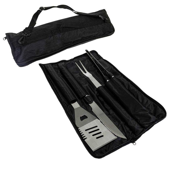 Kit Churrasco com Estojo em Nylon 4 Peças Je0005 St1688