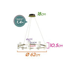 Pendente Candel LED 36W 3000k JJ001 Bella ST2447