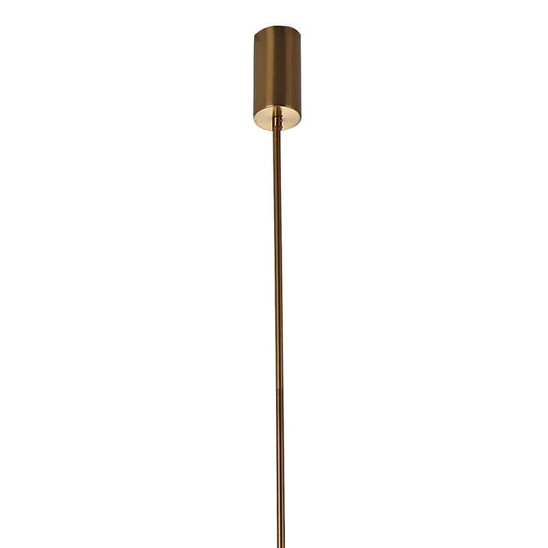 Pendente Dende Dourado e Transparente (c)28cm (l)123cm (a)15cm  4x13w 3000k 4160lm - JJ019 - Bella Iluminação