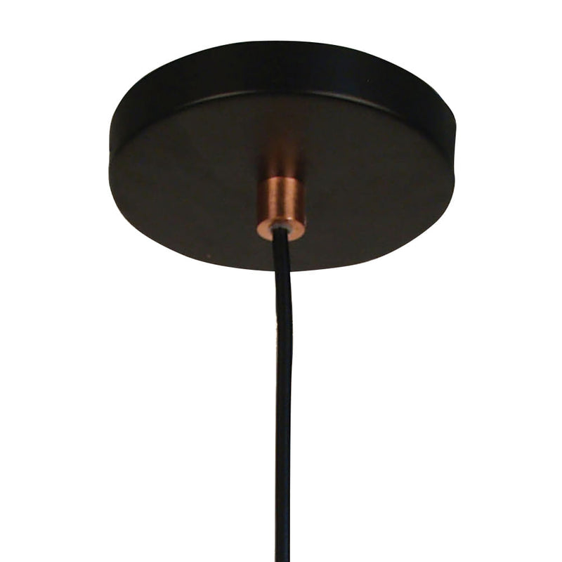 Pendente Cage Cobre e Preto (d)18cm (a)22cm  1xe27 40w - JY010 - Bella Iluminação