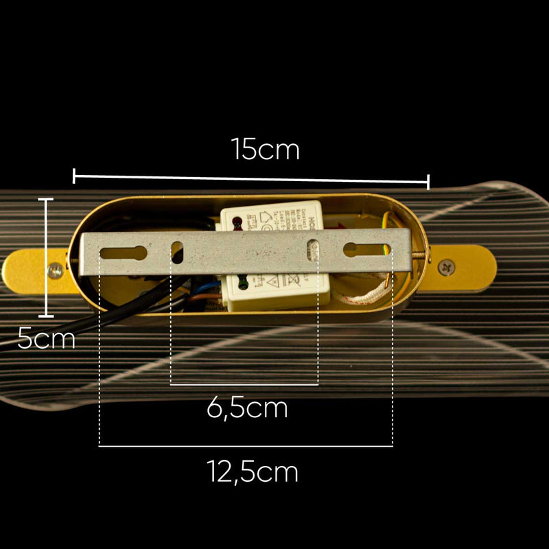 Arandela Betânia KY010 Ouro Fosco LED 6,5w Starlux ST2461