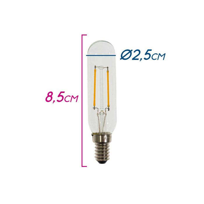 Lâmpada LED Tubo E14 2W Starlux L002c2 St1817