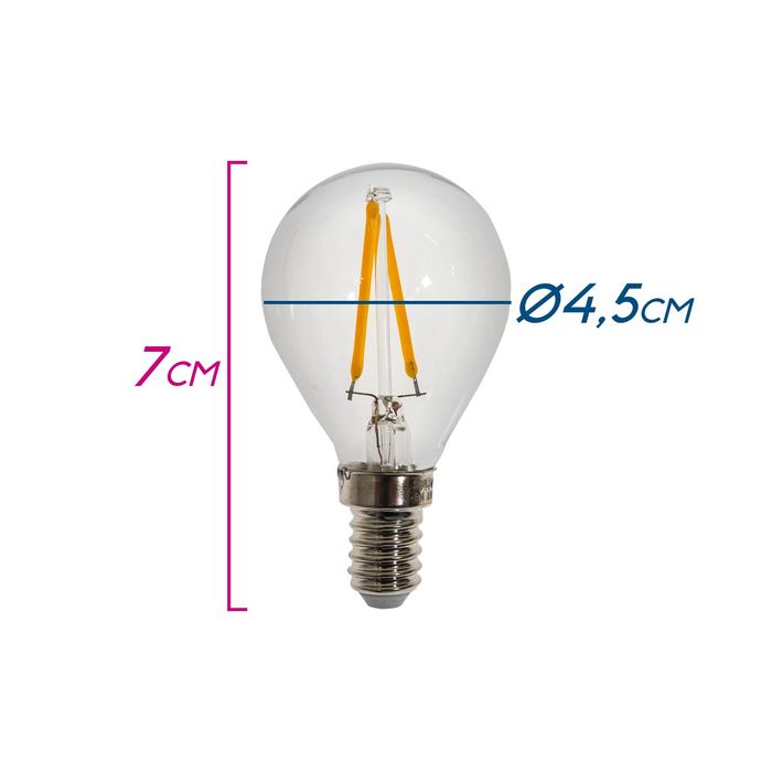Lâmpada LED Bulbo E14 2,5w Starlux L008c2.5 St1813