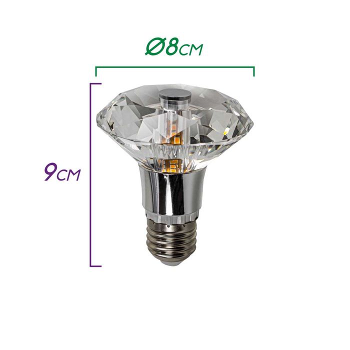 Lâmpada LED Formato Diamante 5W 2400k L014C5-BVT ST2378