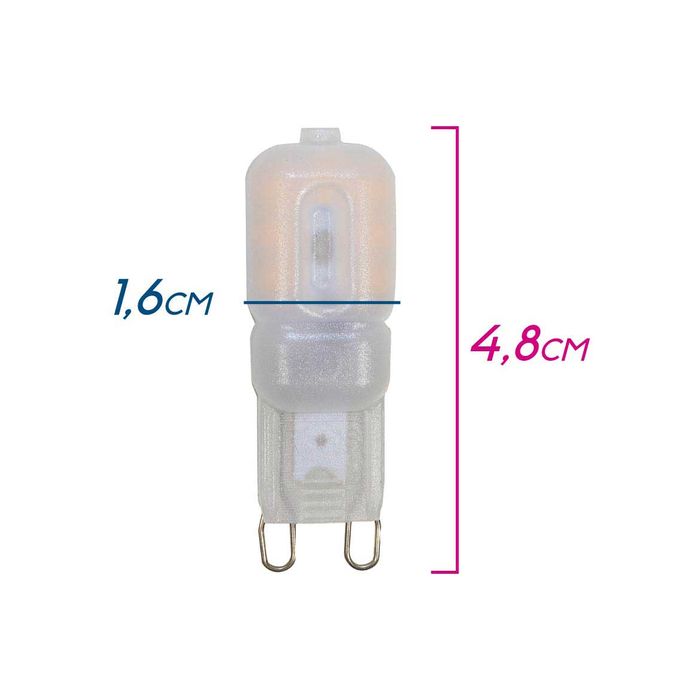 Lâmpada LED Halopin G9 3W Profissional Brilho Intenso Starlux St1716