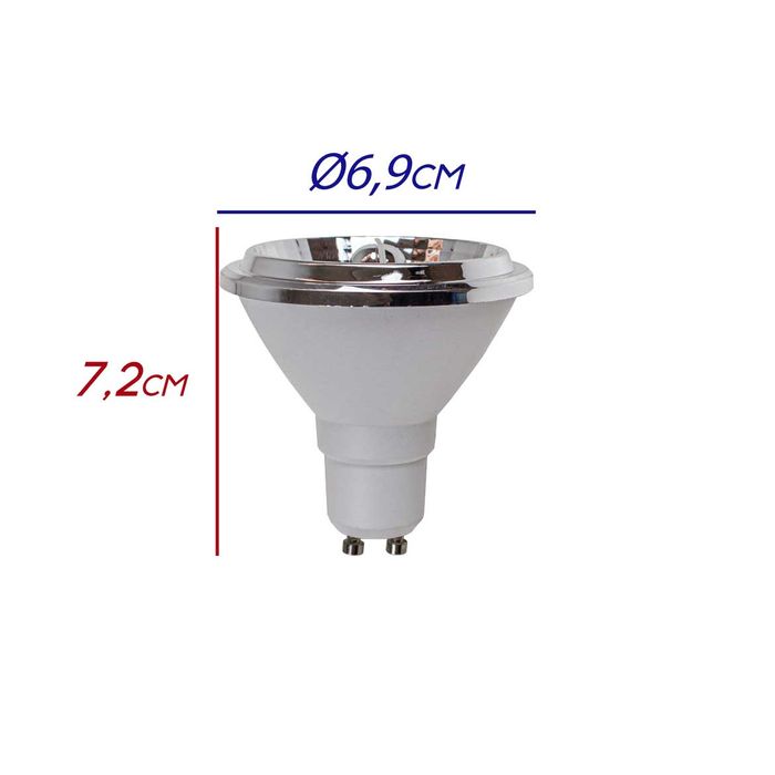 Lâmpada LED GU10 AR70 7W 24º Starlux ST2279