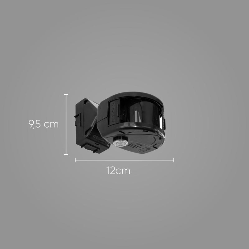 Sensor De Presença Frontal Externo Preto Exatron 180º LESFEXXC PT St313