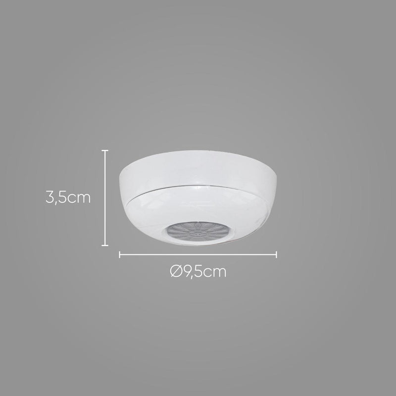 Sensor Presença Teto 360º Embutir / Sobrepor Exactron LESTNIDP St308