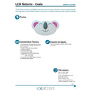 Luminária Luz Noturna Infantil Abajur Parede LLLN3002 Exatron ST2407