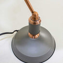 Luminária De Mesa Abajur Cinza Banker Lamp Escritório Biblioteca Estudos LM1318CZ St1347