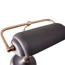 Luminária De Mesa Abajur Preta Banker Lamp Escritório Biblioteca Estudos LM1318PT St1347
