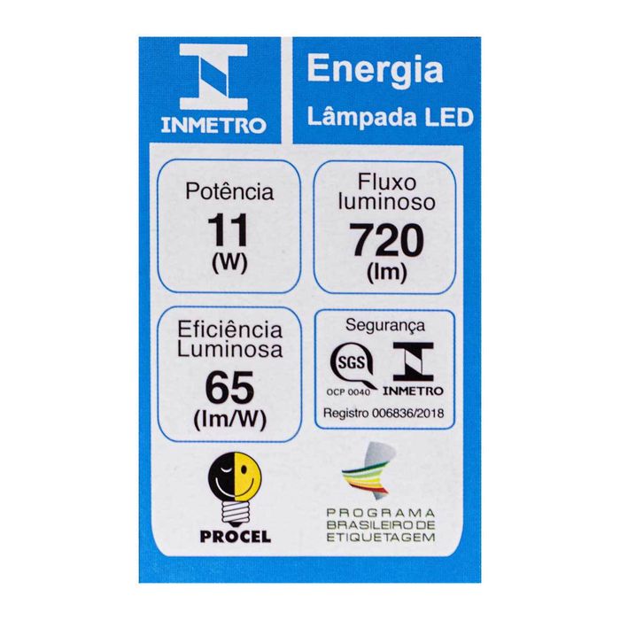 Lampada LED PAR30 11W 3000K E27 Bivolt LP202C Bella Iluminação St2181