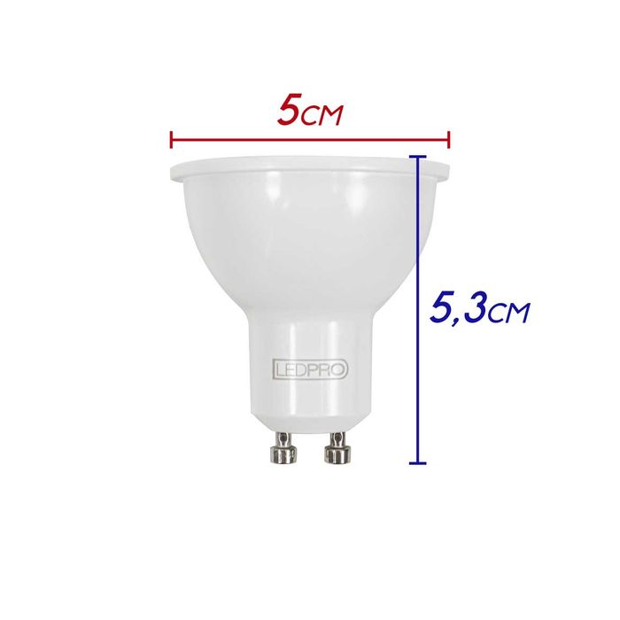 Lâmpada Led Gu10 Mr16 Dicroica Bella Lp214c 7w St1956