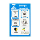 Lâmpada Led Gu10 Mr16 Dicroica Bella Lp214c 7w St1956