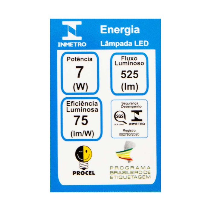 Lâmpada Led Gu10 Mr16 Dicroica Bella Lp214c 7w St1956