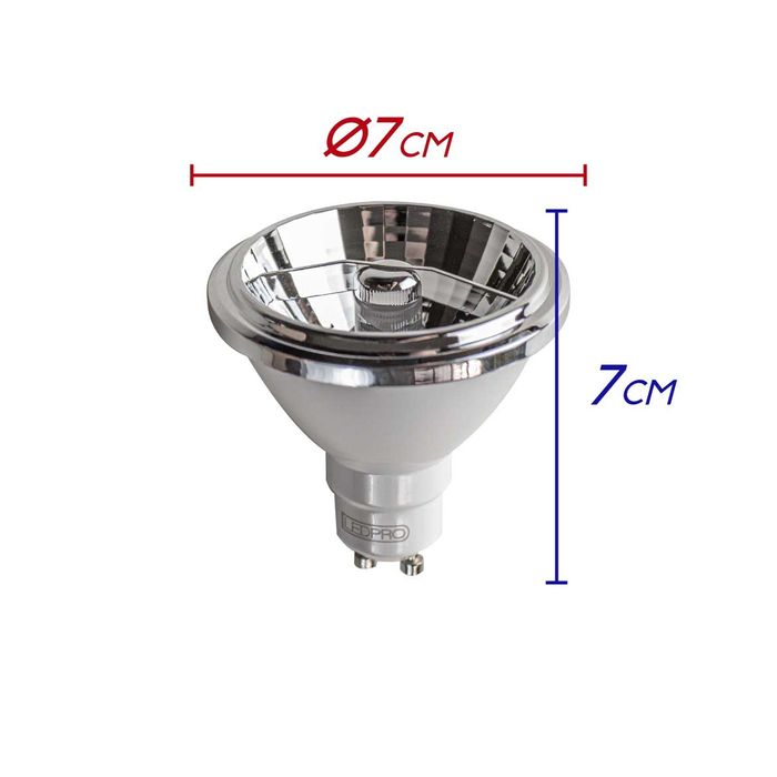 Lâmpada LED GU10 AR70 4.8W Branco Quente Bivolt Bella LP218C ST2249