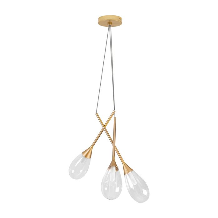 Pendente Mayla Ouro/incolor para 3x G9 LT005-CL Starlux ST2569