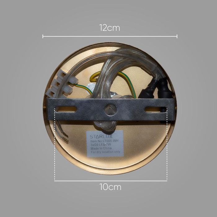 Pendente Mayla Ouro/incolor para 3x G9 LT005-CL Starlux ST2569