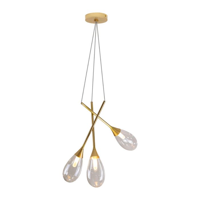 Pendente Mayla Ouro/incolor para 3x G9 LT005-CL Starlux ST2569
