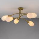 Plafon Mayla 92cm Starlux Lt006-wh Ouro Fosco P/6xg9 St2570