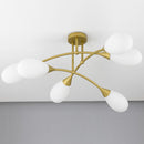 Plafon Mayla 92cm Starlux Lt006-wh Ouro Fosco P/6xg9 St2570