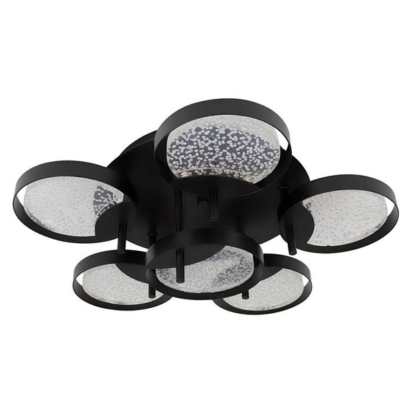 Plafon Emma Preto Fosco 6x LED 4W 2700k  LT011 Starlux ST2572