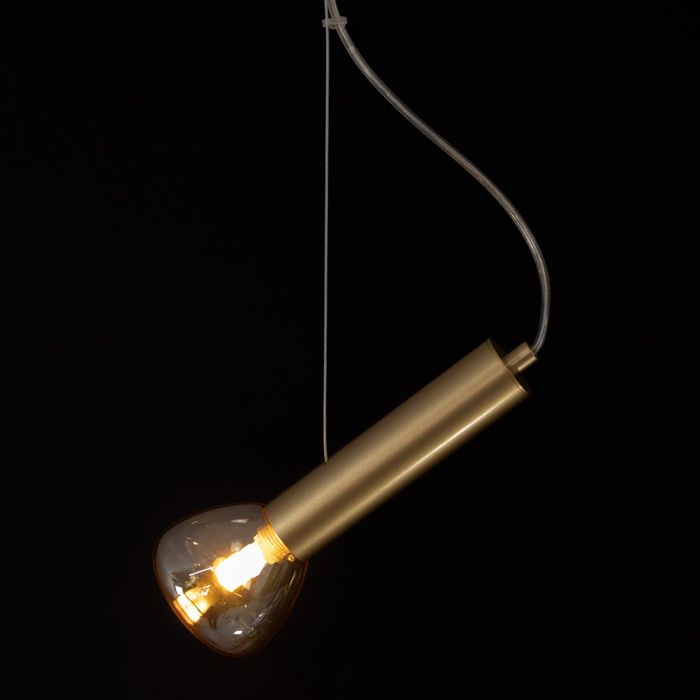Pendente Aiko LT013-AB Ouro Fosco + Ambar Starlux para G9  ST2575