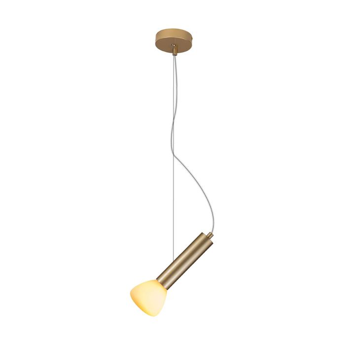 Pendente Aiko LT013-WH Ouro Fosco + Branco para G9 Starlux ST2575