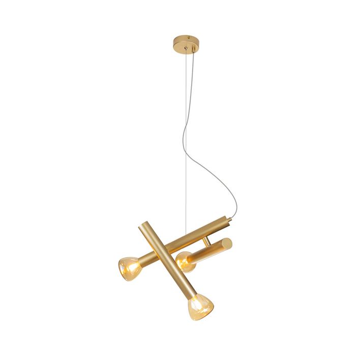 Pendente Aiko Ouro Fosco com Âmbar para 3x G9 LT014-AB Starlux ST2578