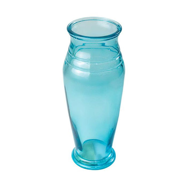 Vaso de Vidro P/ Flores Azul Clássico 10x25,5cm LW0008C St2226