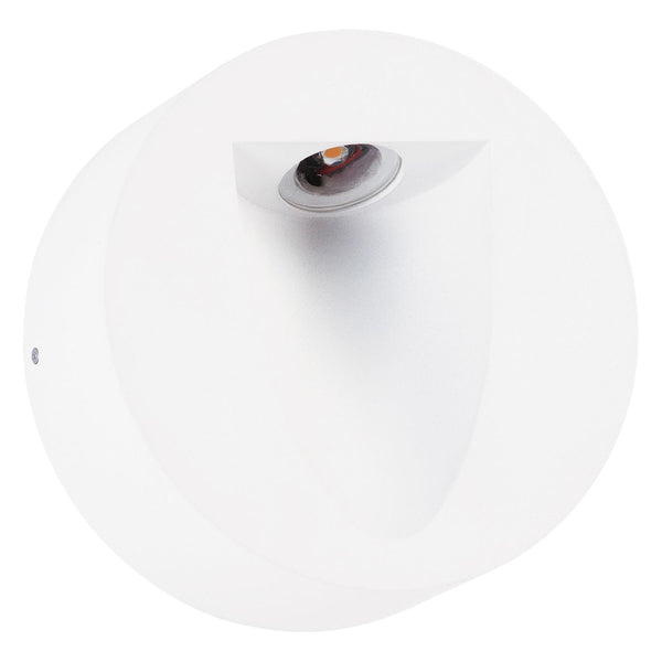 Balizador Risu d 11cm X 4.5cm  1 X Led 3w 127v / 220v Branco - LZ024W - Bella Iluminação