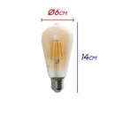 Lâmpada Filamento LED Pera ST64 Thomas Edison 4W 2200K ST1985-Starlumen-
