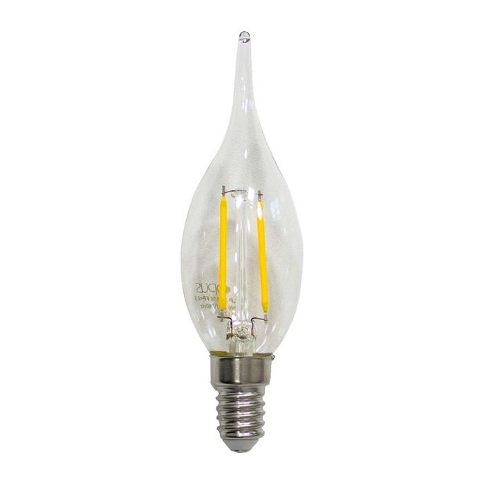 Lâmpada Filamento LED Vela Chama Transparente 2200k LP31859/LP31866 St528-Opus-Branco Quente(2200K)-110-Starlumen