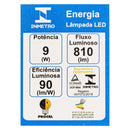 Lâmpada LED 9w Bulbo Soquete E27 Bivolt Econômica St1905-Starlumen-