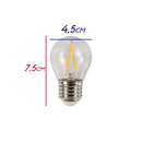 Lâmpada LED Bolinha G45 2W TR Branco Quente Starlux L034C2 ST1547-Starlux-Starlumen