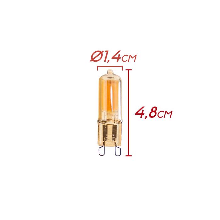 Lâmpada LED G9 2W Retrô Âmbar Luxpin 2200k ST1907-Starlumen-