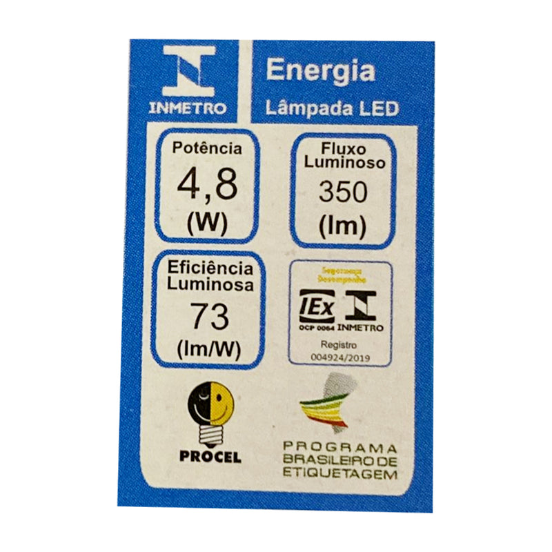 Lâmpada LED GU10 Dicroica MR16 4,8W ST2197-Opus-Starlumen